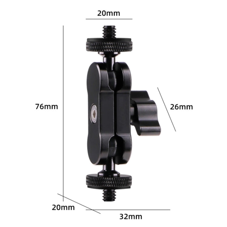 360 Pivot Magic Arm Mount 1/4 inch Ball Head Bracket(Black) - Camera Gimbal by buy2fix | Online Shopping UK | buy2fix
