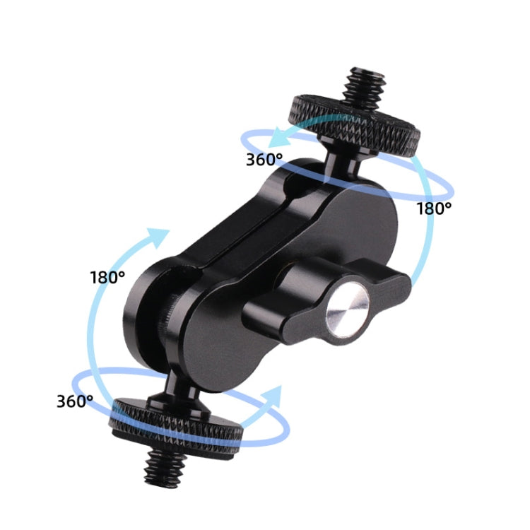 360 Pivot Magic Arm Mount 1/4 inch Ball Head Bracket(Black) - Camera Gimbal by buy2fix | Online Shopping UK | buy2fix