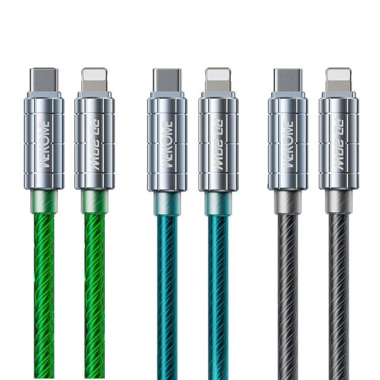 WK WDC-205 PD 20W USB-C/Type-C to 8 Pin Super Fast Charge Data Cable, Length: 1m(Green) - 2 in 1 Cable by WK | Online Shopping UK | buy2fix