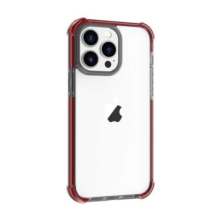 For iPhone 15 Pro Four-corner Shockproof TPU Hybrid Acrylic Phone Case(Brown) - iPhone 15 Pro Cases by buy2fix | Online Shopping UK | buy2fix
