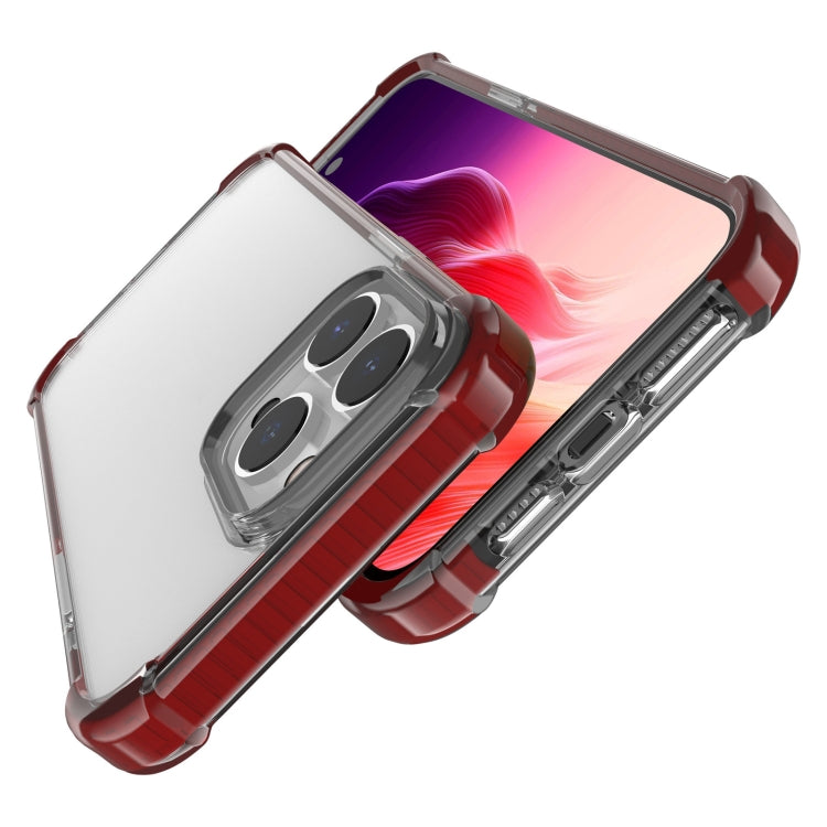 For iPhone 15 Pro Four-corner Shockproof TPU Hybrid Acrylic Phone Case(Brown) - iPhone 15 Pro Cases by buy2fix | Online Shopping UK | buy2fix