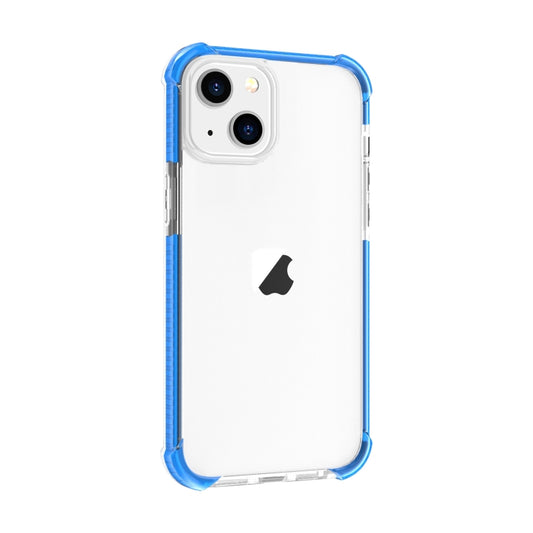 For iPhone 15 Four-corner Shockproof TPU Hybrid Acrylic Phone Case(Blue) by buy2fix