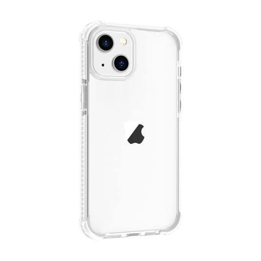 For iPhone 15 Four-corner Shockproof TPU Hybrid Acrylic Phone Case(Transparent) by buy2fix