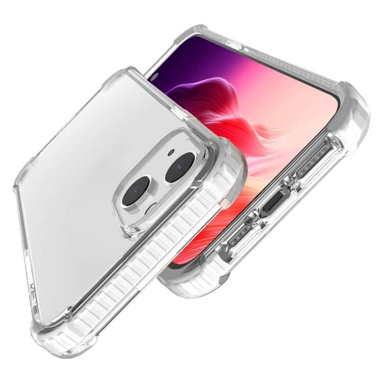 For iPhone 15 Four-corner Shockproof TPU Hybrid Acrylic Phone Case(Transparent) - iPhone 15 Cases by buy2fix | Online Shopping UK | buy2fix