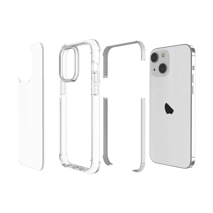 For iPhone 15 Four-corner Shockproof TPU Hybrid Acrylic Phone Case(Transparent) - iPhone 15 Cases by buy2fix | Online Shopping UK | buy2fix