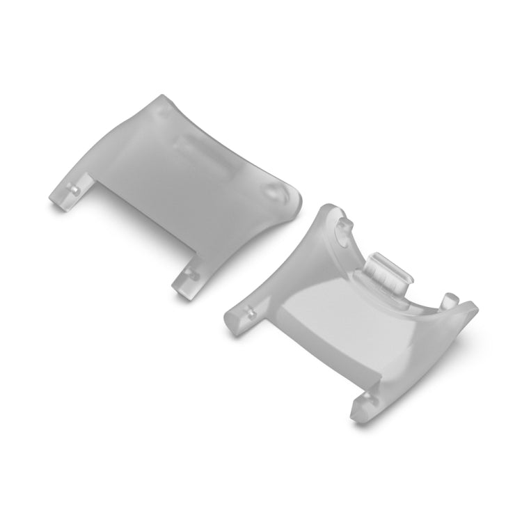 For Xiaomi Mi Band 8 1 Pair PC Plastic Watch Band Connector(Transparent White) - For Xiaomi by buy2fix | Online Shopping UK | buy2fix