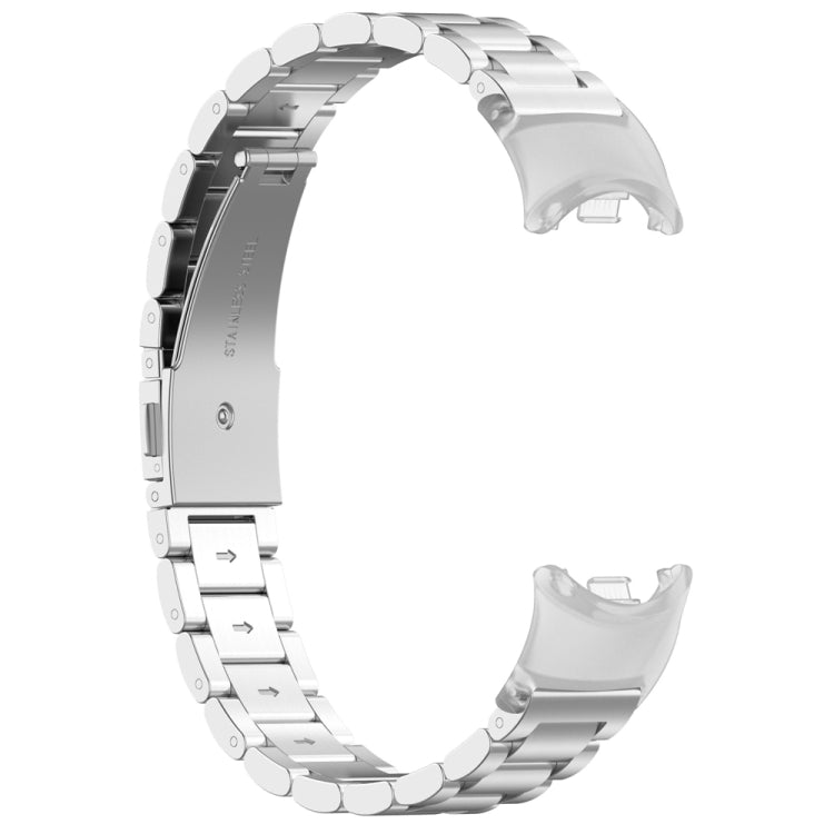 For Xiaomi Mi Band 8 1 Pair PC Plastic Watch Band Connector(Transparent White) - For Xiaomi by buy2fix | Online Shopping UK | buy2fix