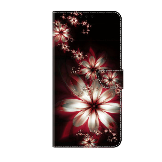 For Xiaomi Redmi Note 10 4G Crystal 3D Shockproof Protective Leather Phone Case(Fantastic Flower) by buy2fix