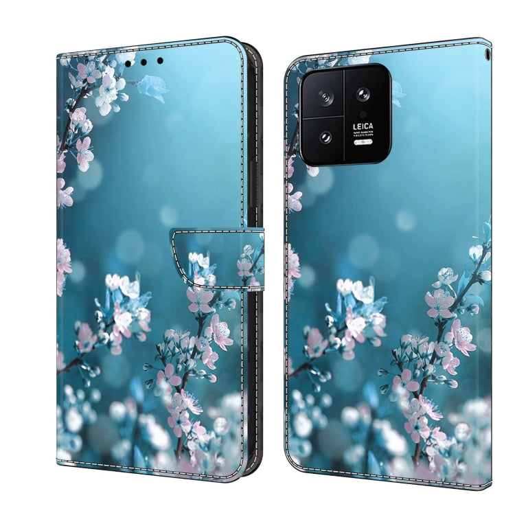 For Xiaomi 13 Crystal 3D Shockproof Protective Leather Phone Case(Plum Flower) - Xiaomi Cases by buy2fix | Online Shopping UK | buy2fix