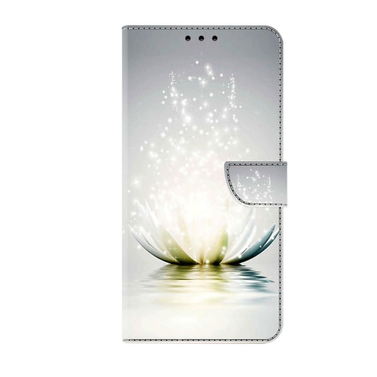 For Samsung Galaxy A32 5G Crystal 3D Shockproof Protective Leather Phone Case(Light Lotus) by buy2fix