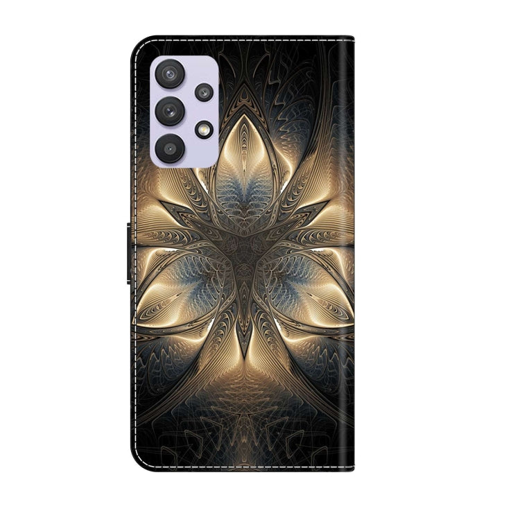 For Samsung Galaxy A32 5G Crystal 3D Shockproof Protective Leather Phone Case(Luminous Building) - Galaxy Phone Cases by buy2fix | Online Shopping UK | buy2fix