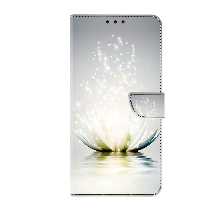 For Samsung Galaxy S21 Crystal 3D Shockproof Protective Leather Phone Case(Light Lotus) - Galaxy S21 5G Cases by buy2fix | Online Shopping UK | buy2fix