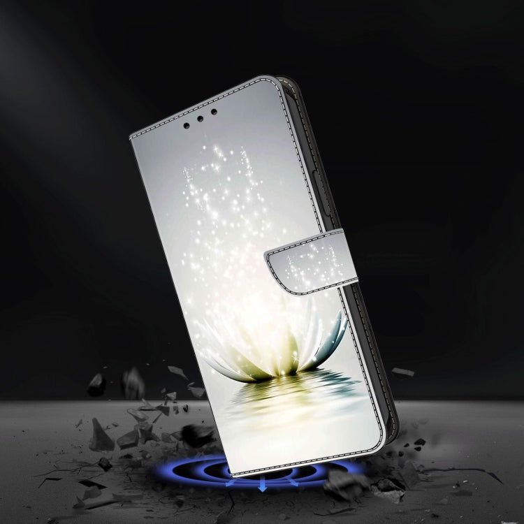 For Samsung Galaxy S21 Crystal 3D Shockproof Protective Leather Phone Case(Light Lotus) - Galaxy S21 5G Cases by buy2fix | Online Shopping UK | buy2fix