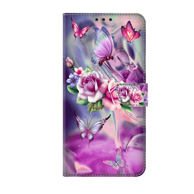 For Samsung Galaxy S21 Crystal 3D Shockproof Protective Leather Phone Case(Butterfly) - Galaxy S21 5G Cases by buy2fix | Online Shopping UK | buy2fix