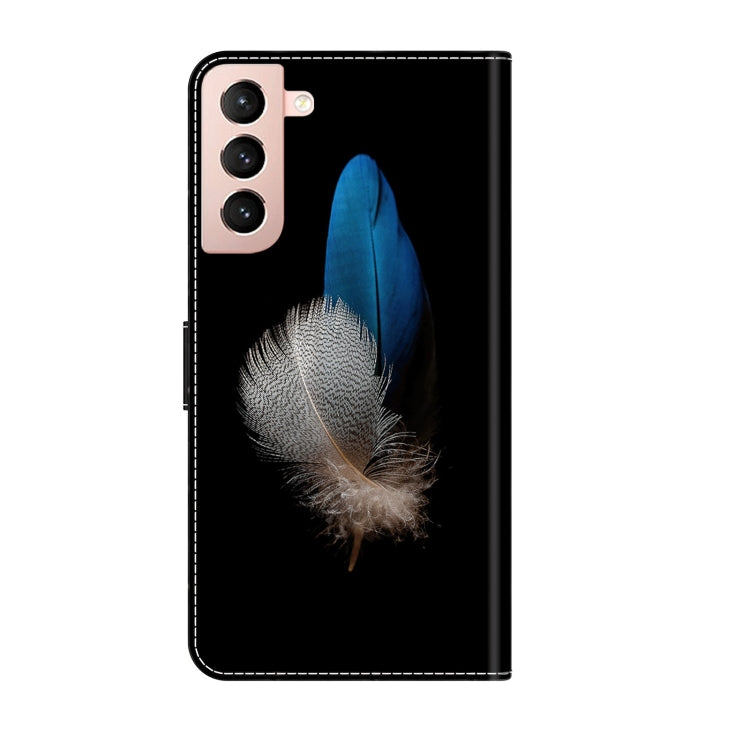 For Samsung Galaxy S21 Crystal 3D Shockproof Protective Leather Phone Case(Two Branches) - Galaxy S21 5G Cases by buy2fix | Online Shopping UK | buy2fix