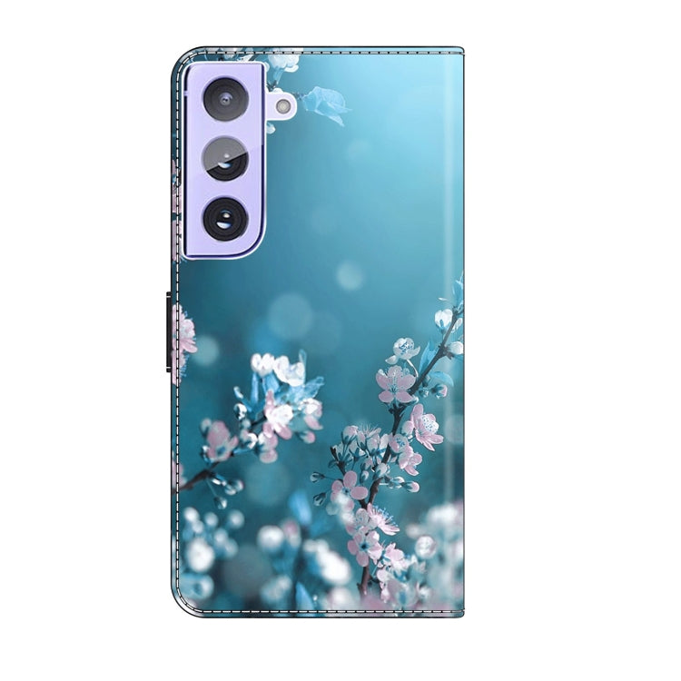 For Samsung Galaxy S21+ Crystal 3D Shockproof Protective Leather Phone Case(Plum Flower) - Galaxy S21+ 5G Cases by buy2fix | Online Shopping UK | buy2fix