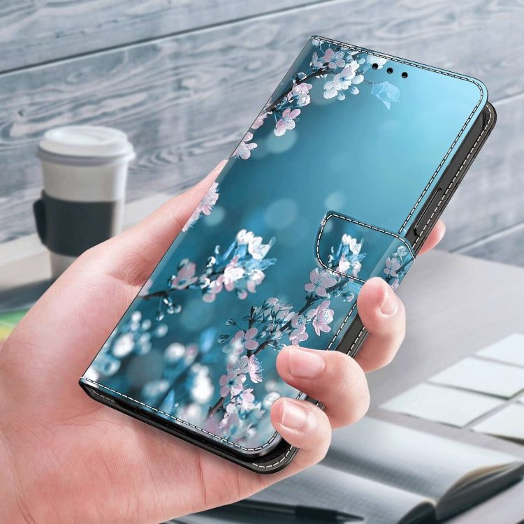 For Samsung Galaxy S21+ Crystal 3D Shockproof Protective Leather Phone Case(Plum Flower) - Galaxy S21+ 5G Cases by buy2fix | Online Shopping UK | buy2fix
