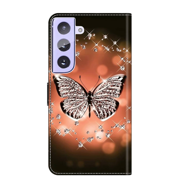 For Samsung Galaxy S21+ Crystal 3D Shockproof Protective Leather Phone Case(Crystal Butterfly) - Galaxy S21+ 5G Cases by buy2fix | Online Shopping UK | buy2fix