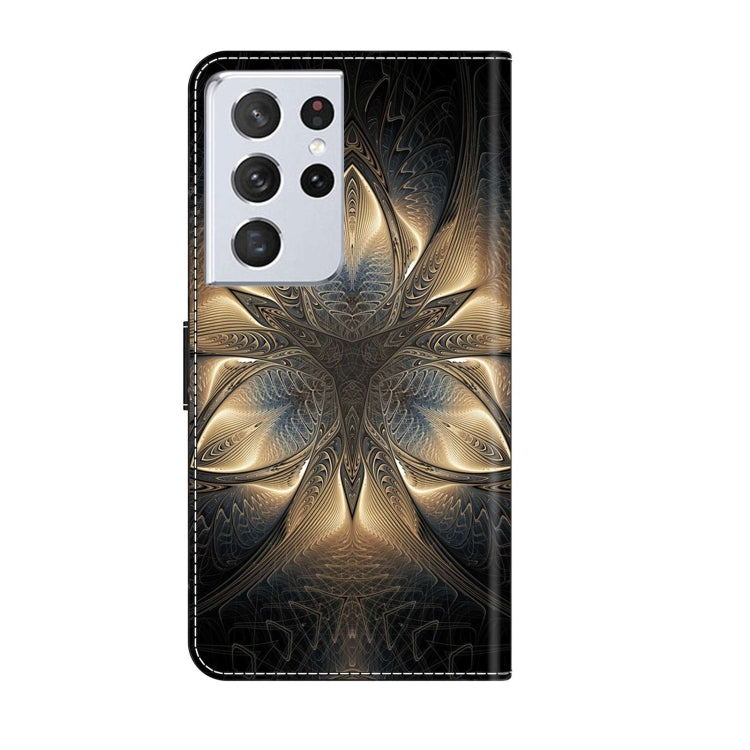For Samsung Galaxy S21 Ultra Crystal 3D Shockproof Protective Leather Phone Case(Luminous Building) - Galaxy S21 Ultra 5G Cases by buy2fix | Online Shopping UK | buy2fix