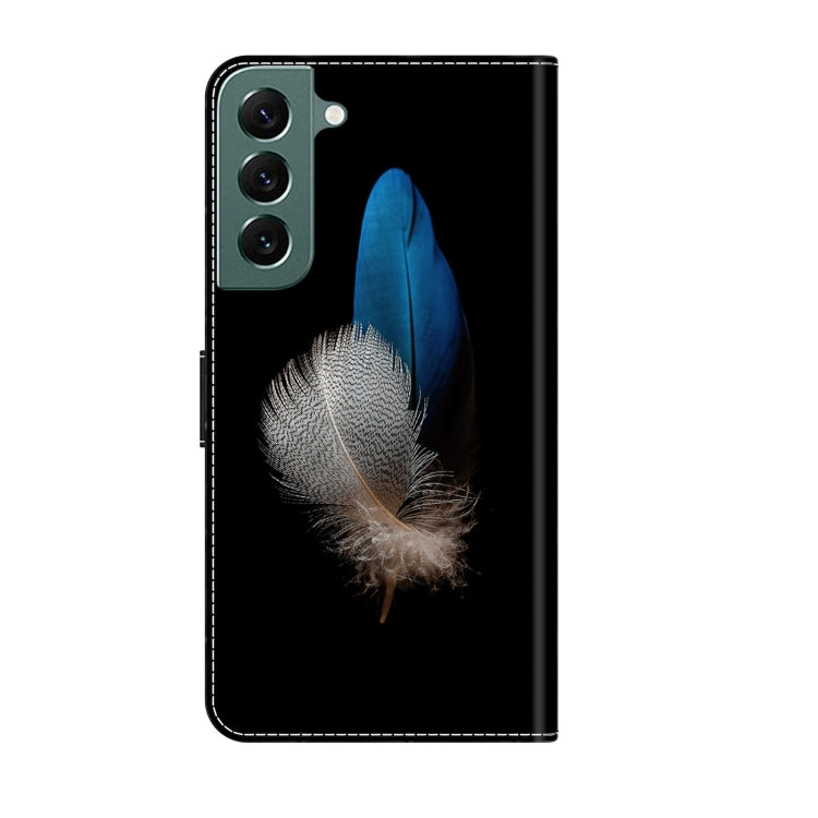 For Samsung Galaxy S22+ Crystal 3D Shockproof Protective Leather Phone Case(Two Branches) - Galaxy S22+ 5G Cases by buy2fix | Online Shopping UK | buy2fix