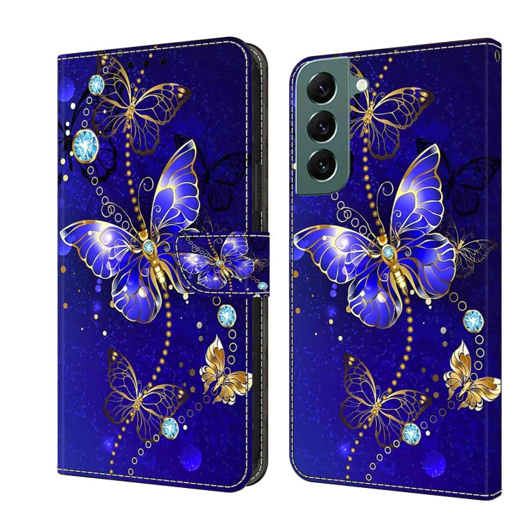 For Samsung Galaxy S22+ Crystal 3D Shockproof Protective Leather Phone Case(Diamond Butterfly) - Galaxy S22+ 5G Cases by buy2fix | Online Shopping UK | buy2fix