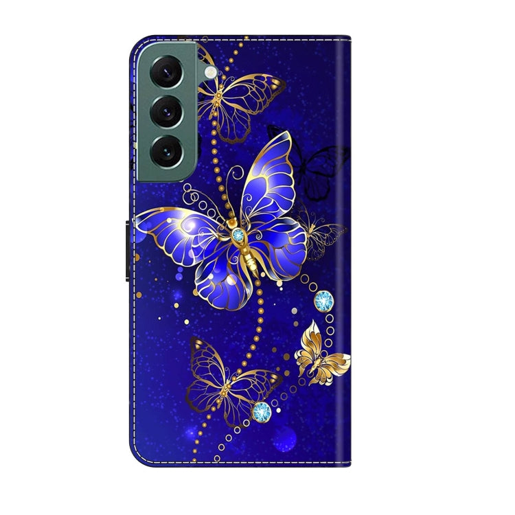 For Samsung Galaxy S22+ Crystal 3D Shockproof Protective Leather Phone Case(Diamond Butterfly) - Galaxy S22+ 5G Cases by buy2fix | Online Shopping UK | buy2fix