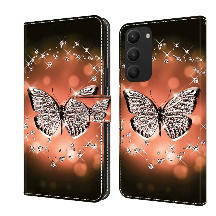 For Samsung Galaxy S23+ Crystal 3D Shockproof Protective Leather Phone Case(Crystal Butterfly) - Galaxy S23+ 5G Cases by buy2fix | Online Shopping UK | buy2fix