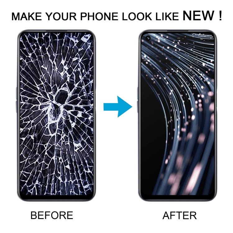 For Realme V25 OEM LCD Screen Digitizer Full Assembly with Frame by buy2fix