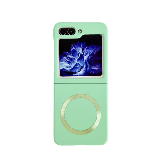 For Samsung Galaxy Z Flip5 Skin Feel Magsafe Magnetic Shockproof PC Phone Case(Green) by buy2fix