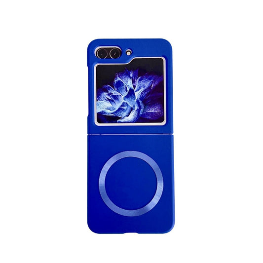 For Samsung Galaxy Z Flip5 Skin Feel Magsafe Magnetic Shockproof PC Phone Case(Dark Blue) by buy2fix