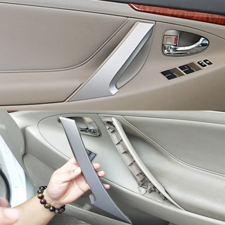 For Toyota Camry 2006-2011 Left-hand Drive Car Door Inside Handle Cover 74646-06080, Type:Left Rear(Bright Yellow) by buy2fix