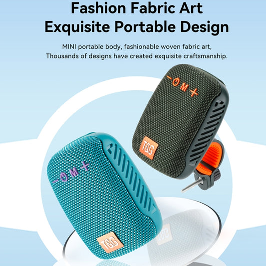 T&G TG-392 Outdoor Bicycle TWS Wireless Bluetooth IPX5 Waterproof Speaker(Light Green) by T&G