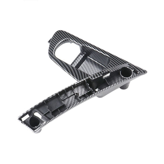For Nissan Qashqai Left-Drive Car Door Inside Handle Base Bracket, Type:Base Left(Carbon Fiber) by buy2fix