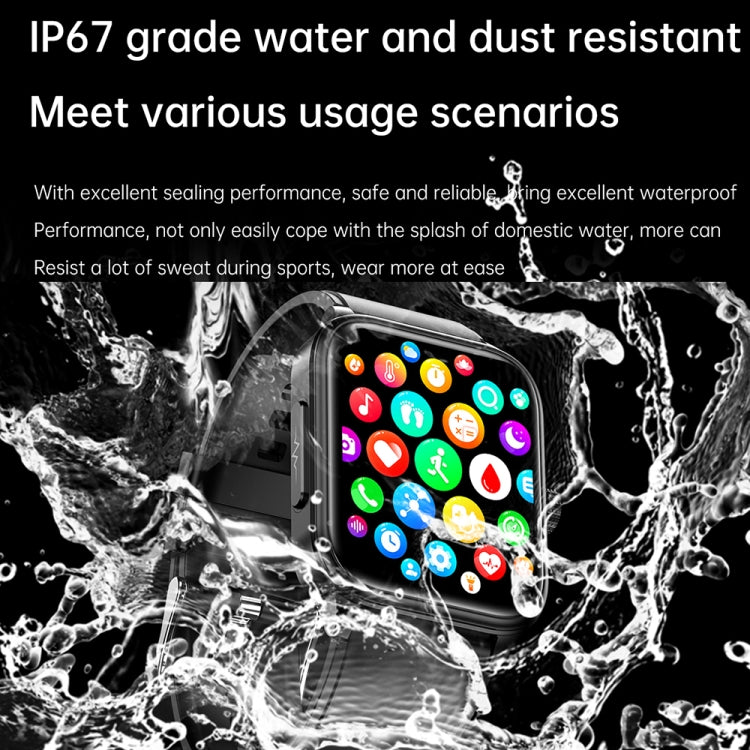 ET540 1.91 inch IP67 Waterproof Silicone Band Smart Watch, Support ECG / Non-invasive Blood Glucose Measurement(Blue) by buy2fix