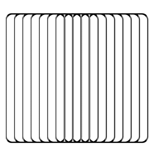 For Xiaomi Redmi Note 13 Pro+ 25pcs 9H HD 3D Curved Edge Tempered Glass Film(Black) by buy2fix