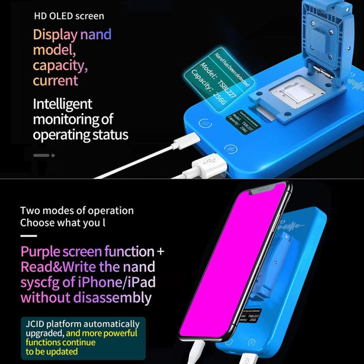 JCID P13 Nand Read Write Programmer DFU Purple Screen Tool For iPhone 6 to 13 Pro Max - Test Tools by JCID | Online Shopping UK | buy2fix