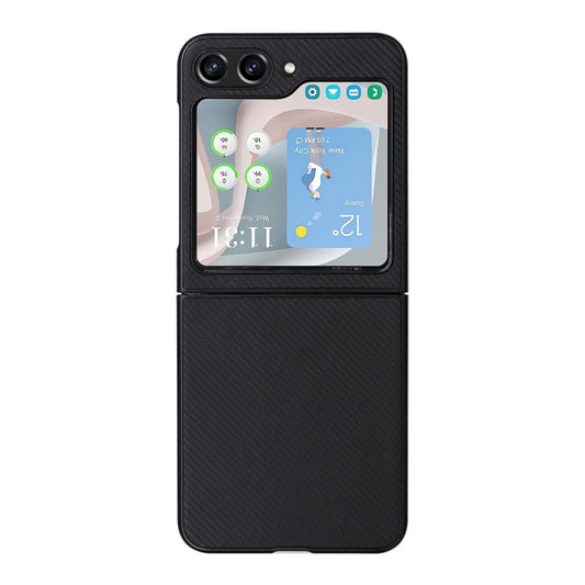 For Samsung Galaxy Z Flip5 5G PU Leather PC Phone Case(Black) by buy2fix