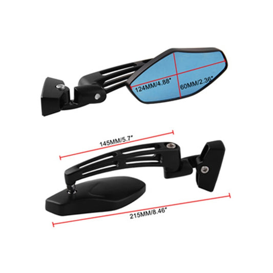 1Pair SF-062 Motorcycle Modified Rearview Mirror Reflective Mirror(Plating Silver) by buy2fix