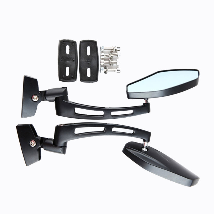 1Pair SF-062 Motorcycle Modified Rearview Mirror Reflective Mirror(Black) by buy2fix