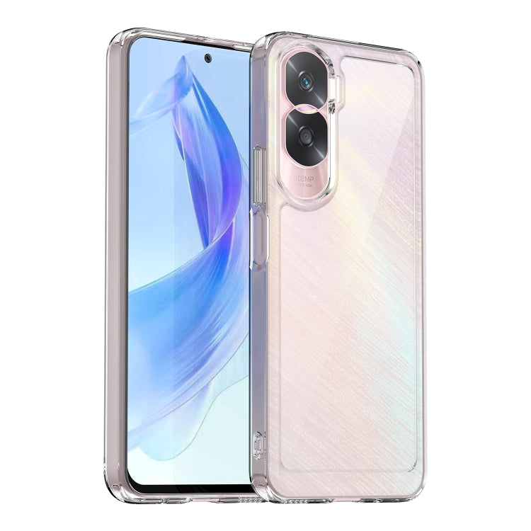 For Honor 90 Lite Colorful Series Acrylic Hybrid TPU Phone Case(Transparent) - Honor Cases by buy2fix | Online Shopping UK | buy2fix