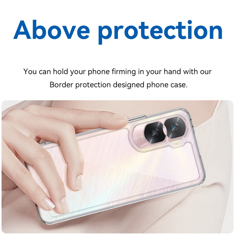 For Honor 90 Lite Colorful Series Acrylic Hybrid TPU Phone Case(Transparent) - Honor Cases by buy2fix | Online Shopping UK | buy2fix