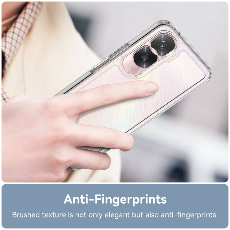 For Honor 90 Lite Colorful Series Acrylic Hybrid TPU Phone Case(Transparent) - Honor Cases by buy2fix | Online Shopping UK | buy2fix