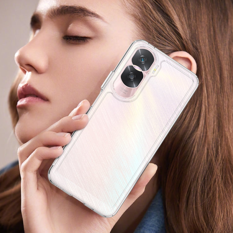For Honor 90 Lite Colorful Series Acrylic Hybrid TPU Phone Case(Transparent) - Honor Cases by buy2fix | Online Shopping UK | buy2fix