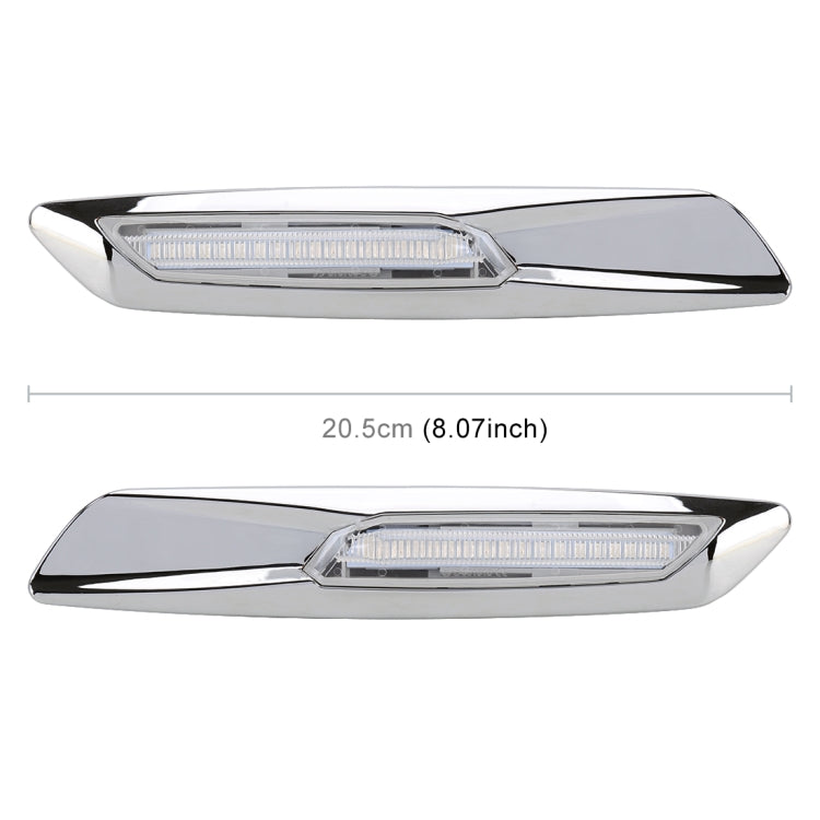 2 PCS Car Fender Light LED Leaf Board Side DC12V / 1.7W for BMW, Yellow Light, Style:A - Arrow Turn Lights by buy2fix | Online Shopping UK | buy2fix