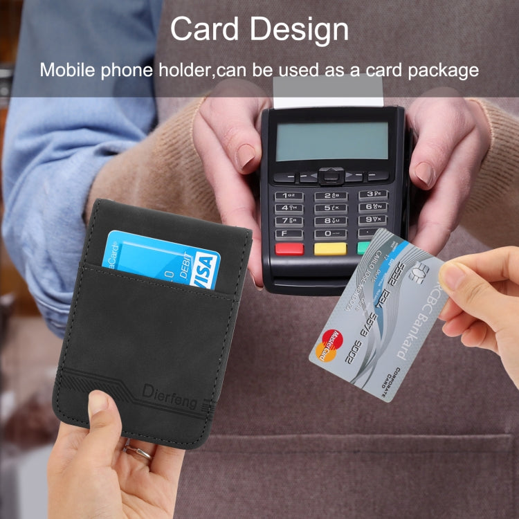 For Samsung Galaxy Z Flip5 Dierfeng Dream Line TPU + PU Leather Phone Case(Black) by buy2fix