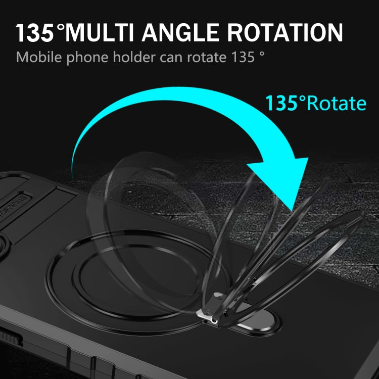 For iPhone 14 MagSafe Magnetic Holder Phone Case(Black) by buy2fix