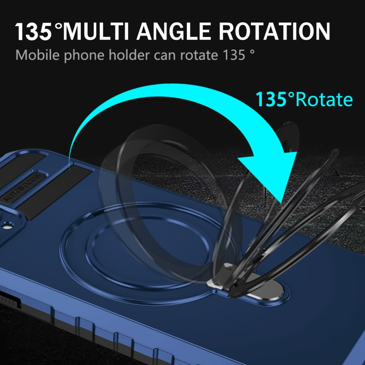 For iPhone 11 Pro MagSafe Magnetic Holder Phone Case(Blue) by buy2fix