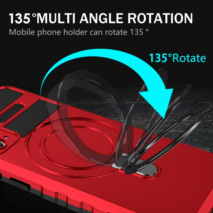 For Samsung Galaxy S20 FE MagSafe Magnetic Holder Phone Case(Red) by buy2fix