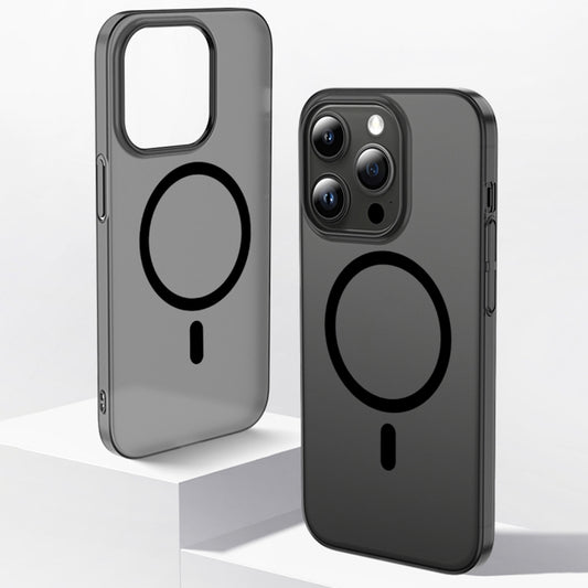 For iPhone 13 Pro High Transparency MagSafe Ice Fog Phone Case(Translucent Gray) by buy2fix