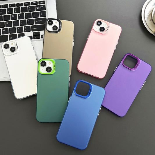 For iPhone 14 Pro Semi Transparent Frosted PC Phone Case(Green) by buy2fix